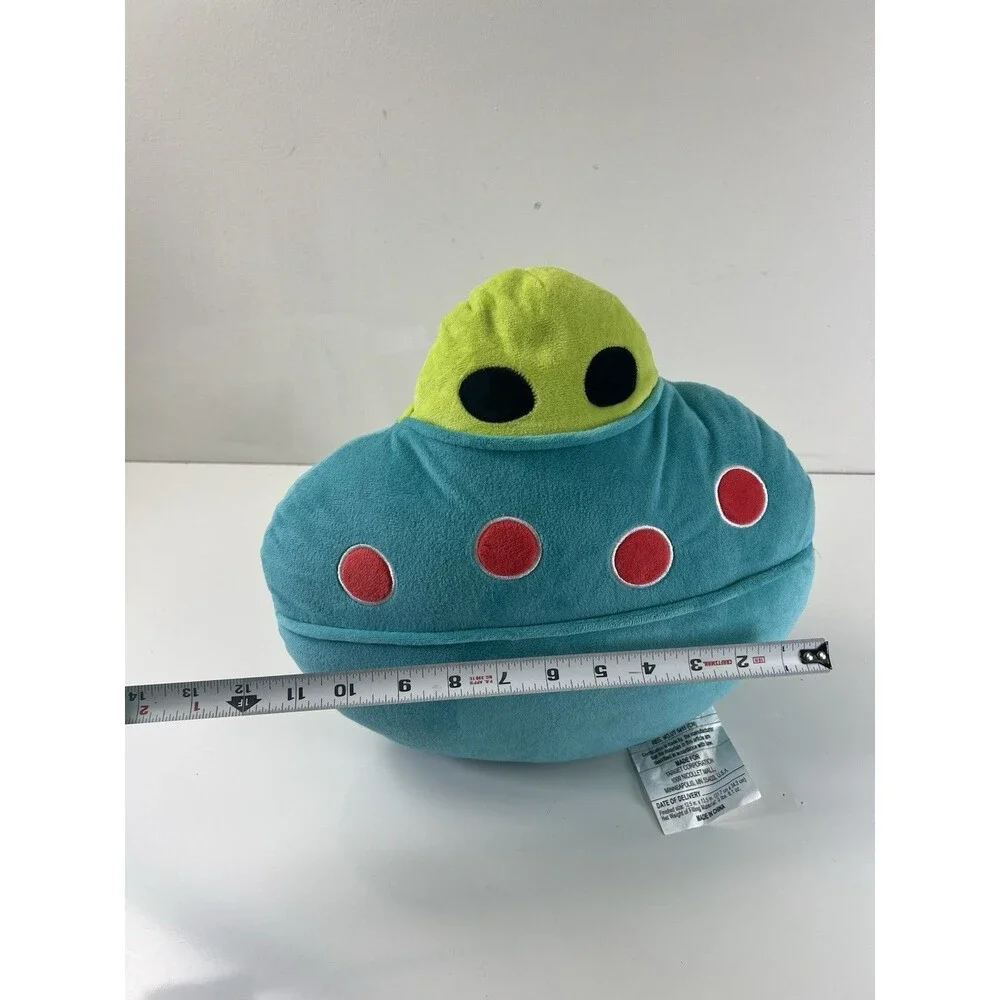 Target Bullseye UFO Alien Throw Pillow 2024 Decorative Stuffed Plush 13.5”